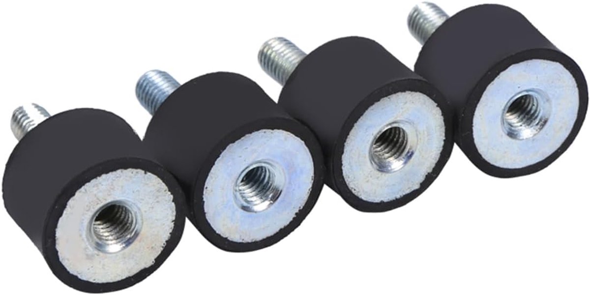 4 stuks anti-vibratie silentblok schokdempers rubber isolator trillingsisolatie bevestigingen voor auto en boot (VD20 x 15 M6 x 18)