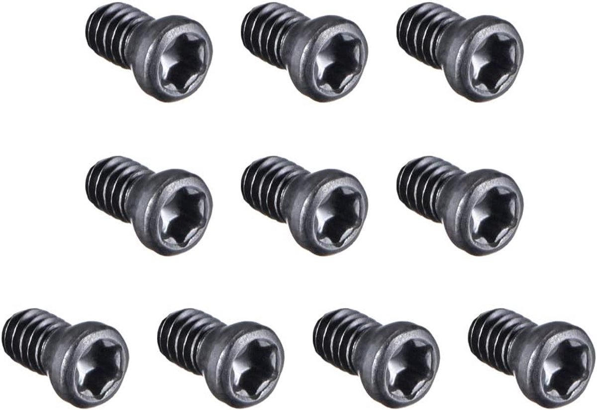 Sourcing map 10 stuks Torx schroeven vervanging hard metalen inzetstuk CNC draaimachine M3x10mm M2.5x5mm