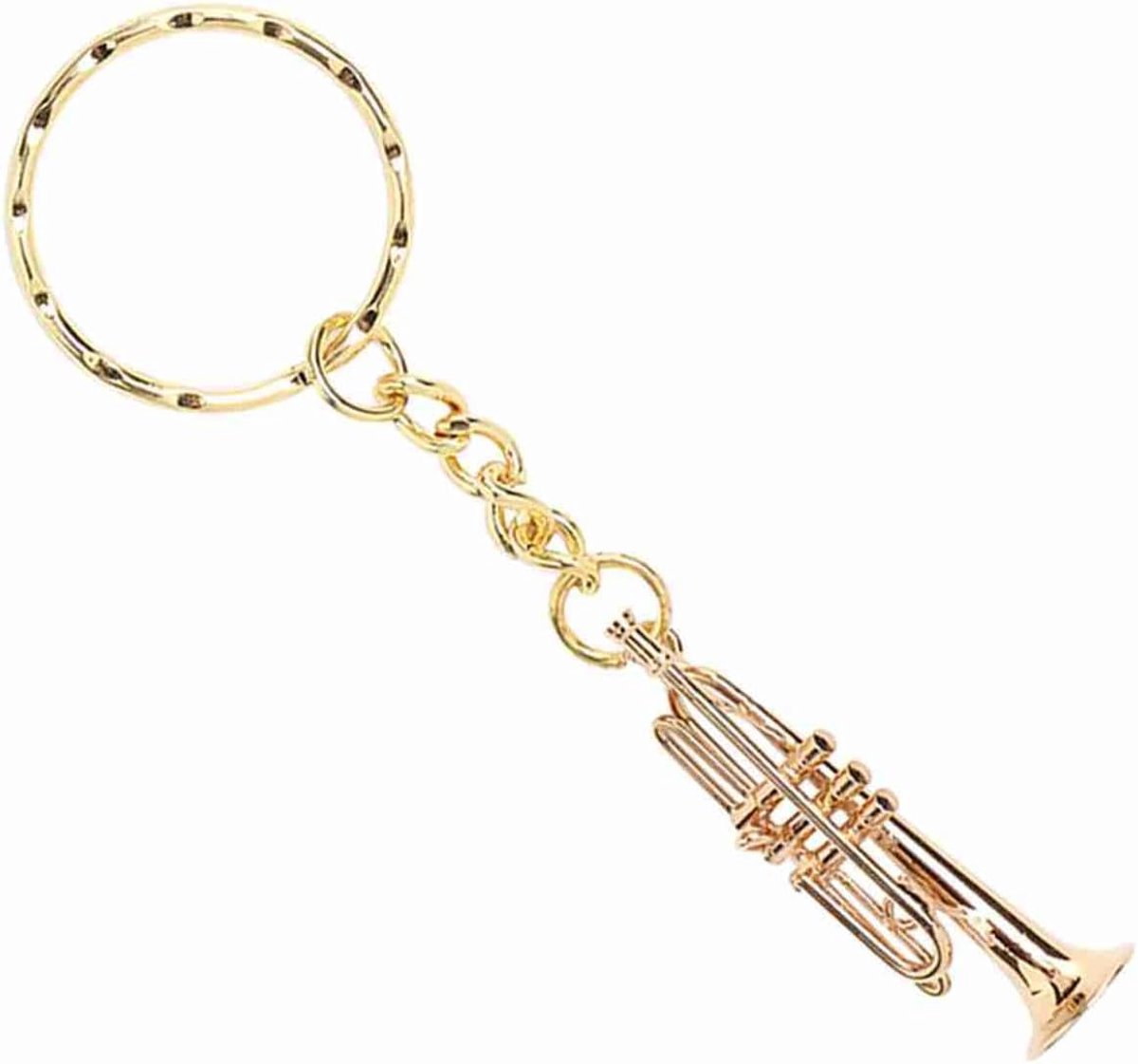 Koperen trompet sleutelhanger voor het remmen van sleutelhangers sleutelhanger