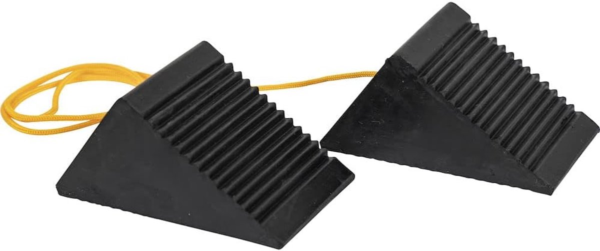 Producten WC35225 Mini Rubber Wiel Chock met Touw (Paar)