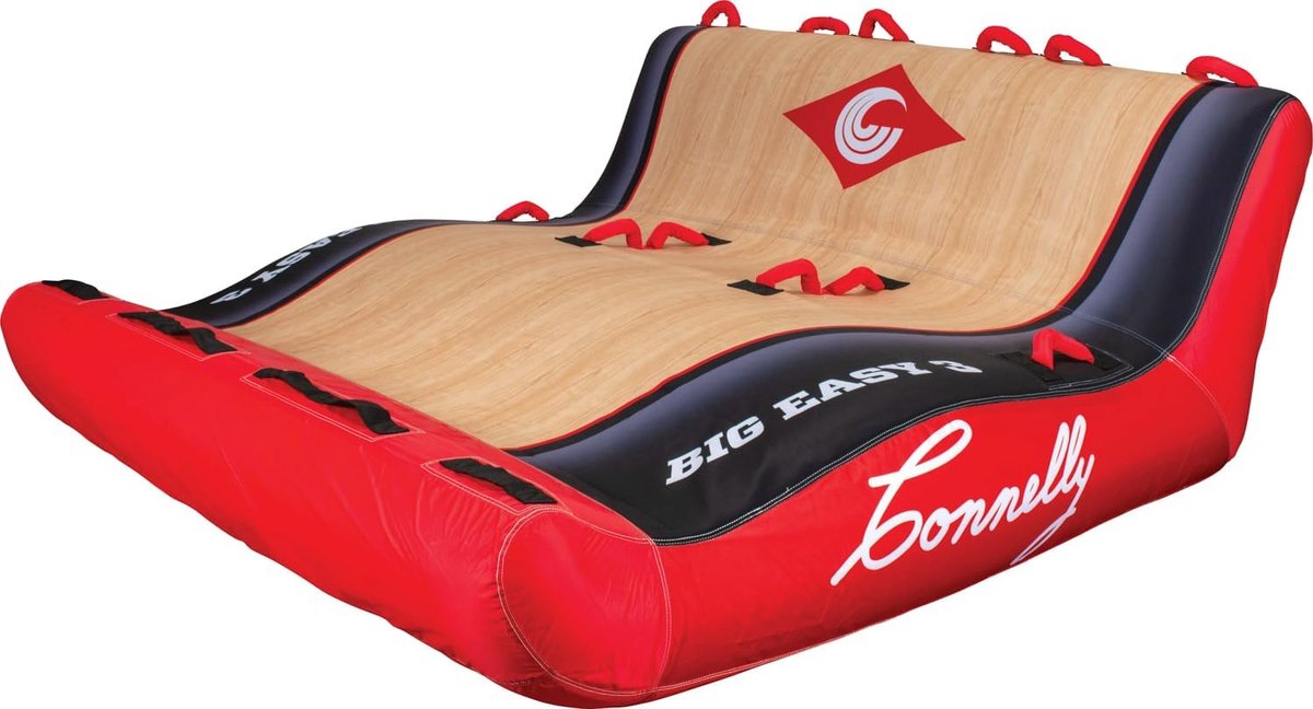 Trekbanden Big Easy 3 Soft Top - 3 persoons lounge tube - waterafstotend - ideaal voor plezier op het water - SnelShoppen