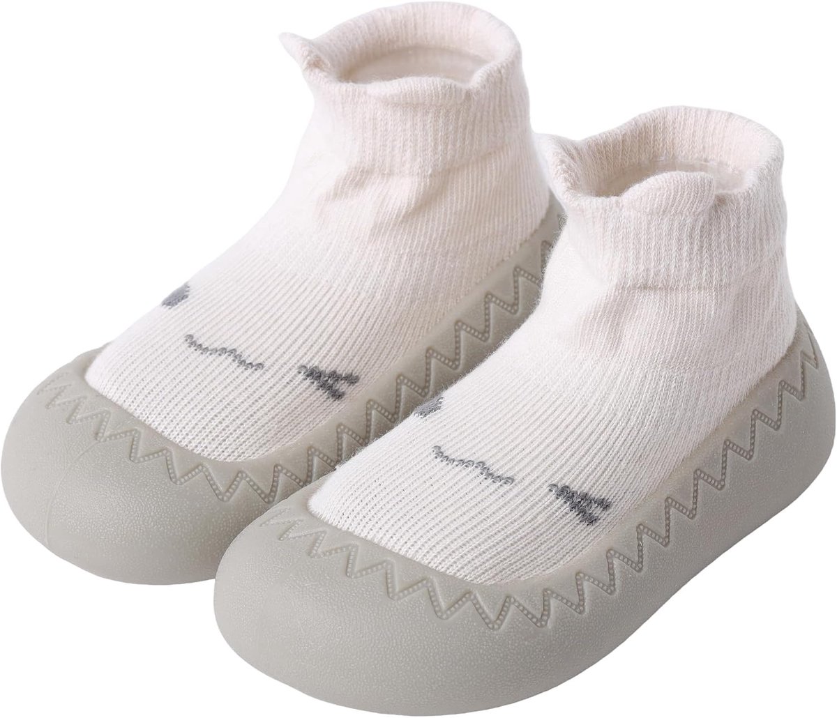 Antislip Pre-Walker Kinder Sokschoenen, Baby’s Eerste Stappen | Ultra Zachte Rubberzool, Uniseks Babyschoenen voor Wandelphases (6-36 Maanden)