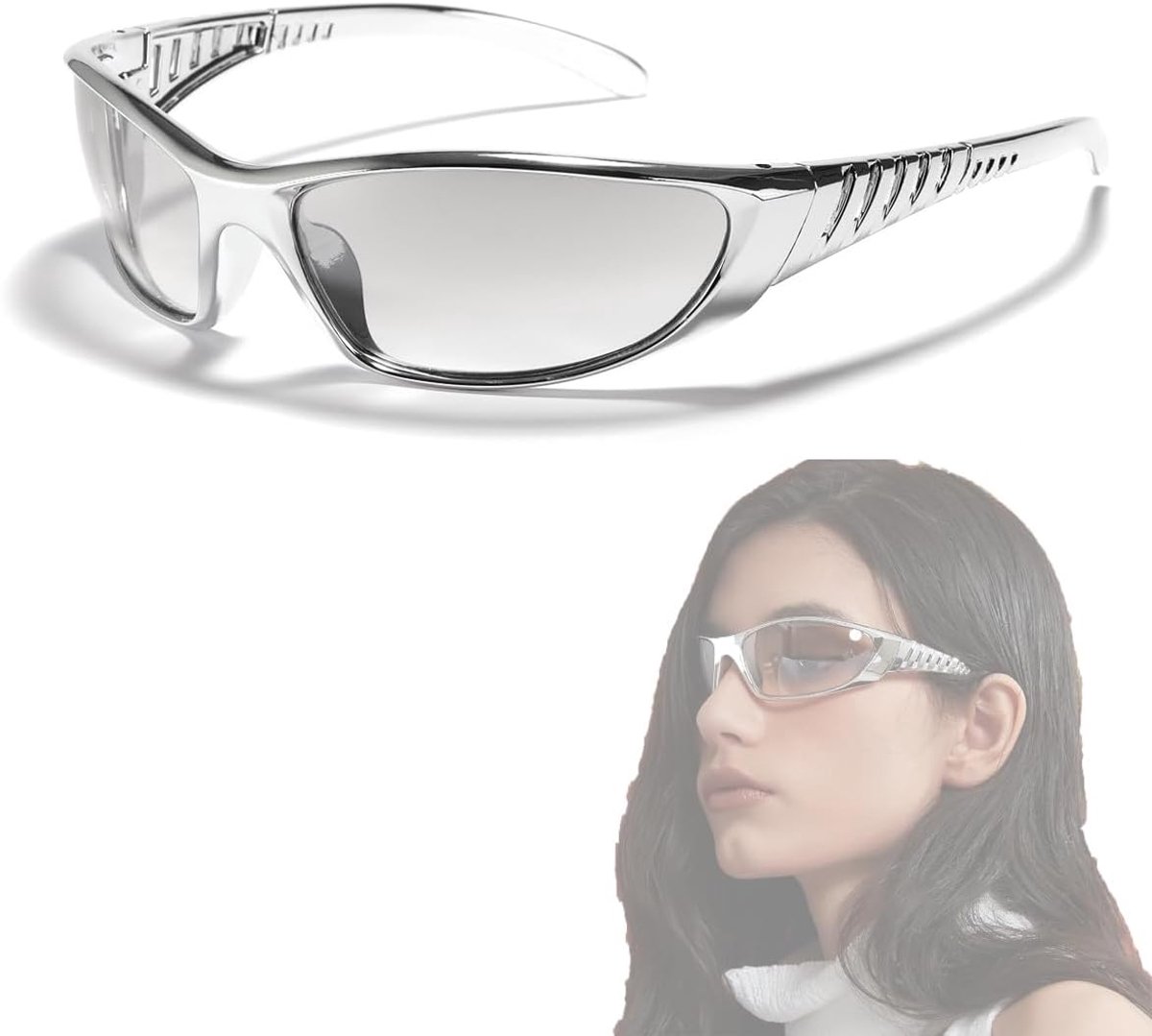 Zalati Zonnebril Rechthoekige Vorm Klassieke Stijl Mode Slijtage met UV400 Protector Brillen voor Unisex Zomer Buiten
