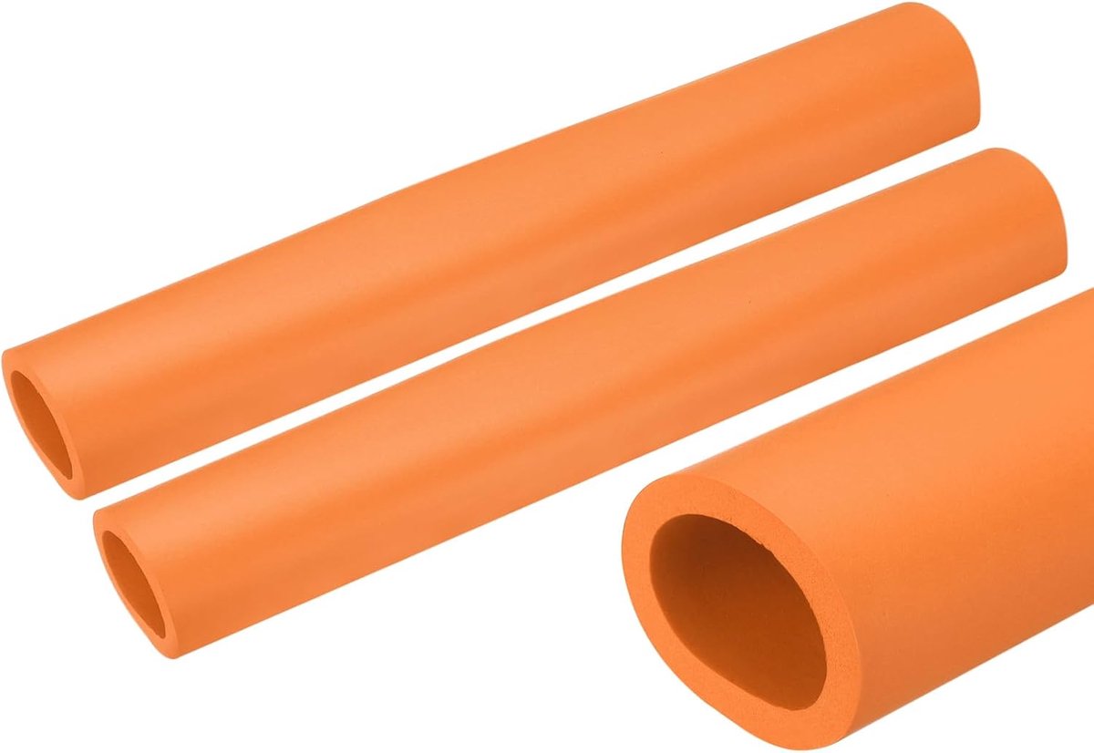 Buisisolatie schuimstof, doorsnede 28mm isolatiedikte 5mm verwarmingsbuisbekleding voor fitnessapparatuur, buizen, handgrepen (Oranje)