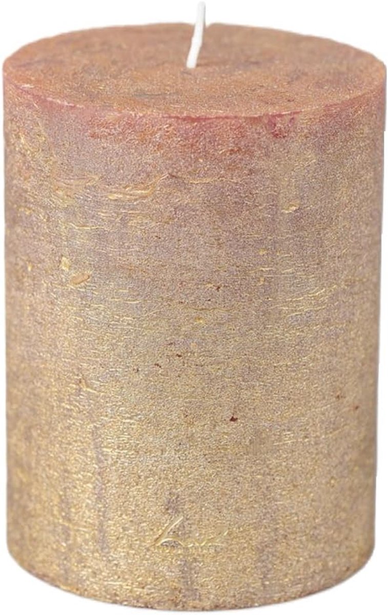 Stompkaars Gouden Avondgoud D 10 cm H 13 cm - Luxe uitstraling - Creëert sfeervolle ambiance - SnelShoppen