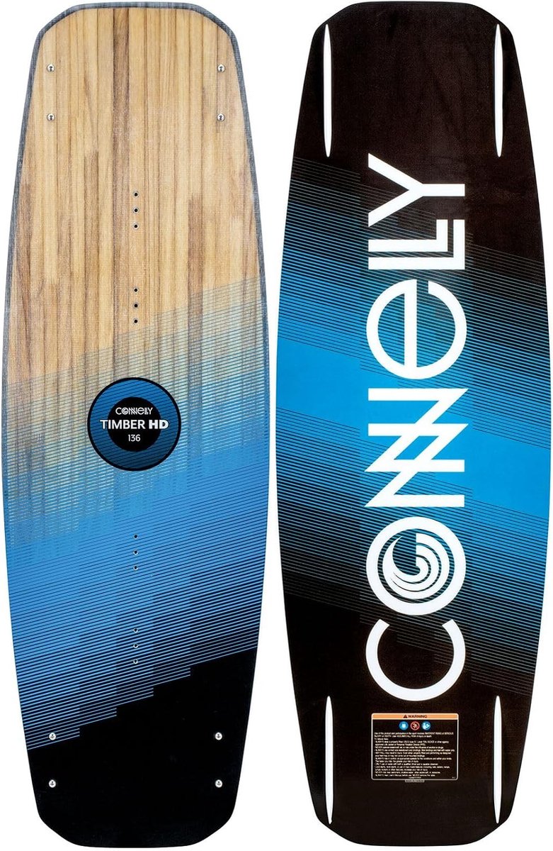 Wakeboard 136 cm - robuust Paulownia hout - jib-profiel voor obstakels - ideaal voor recreatief gebruik - SnelShoppen
