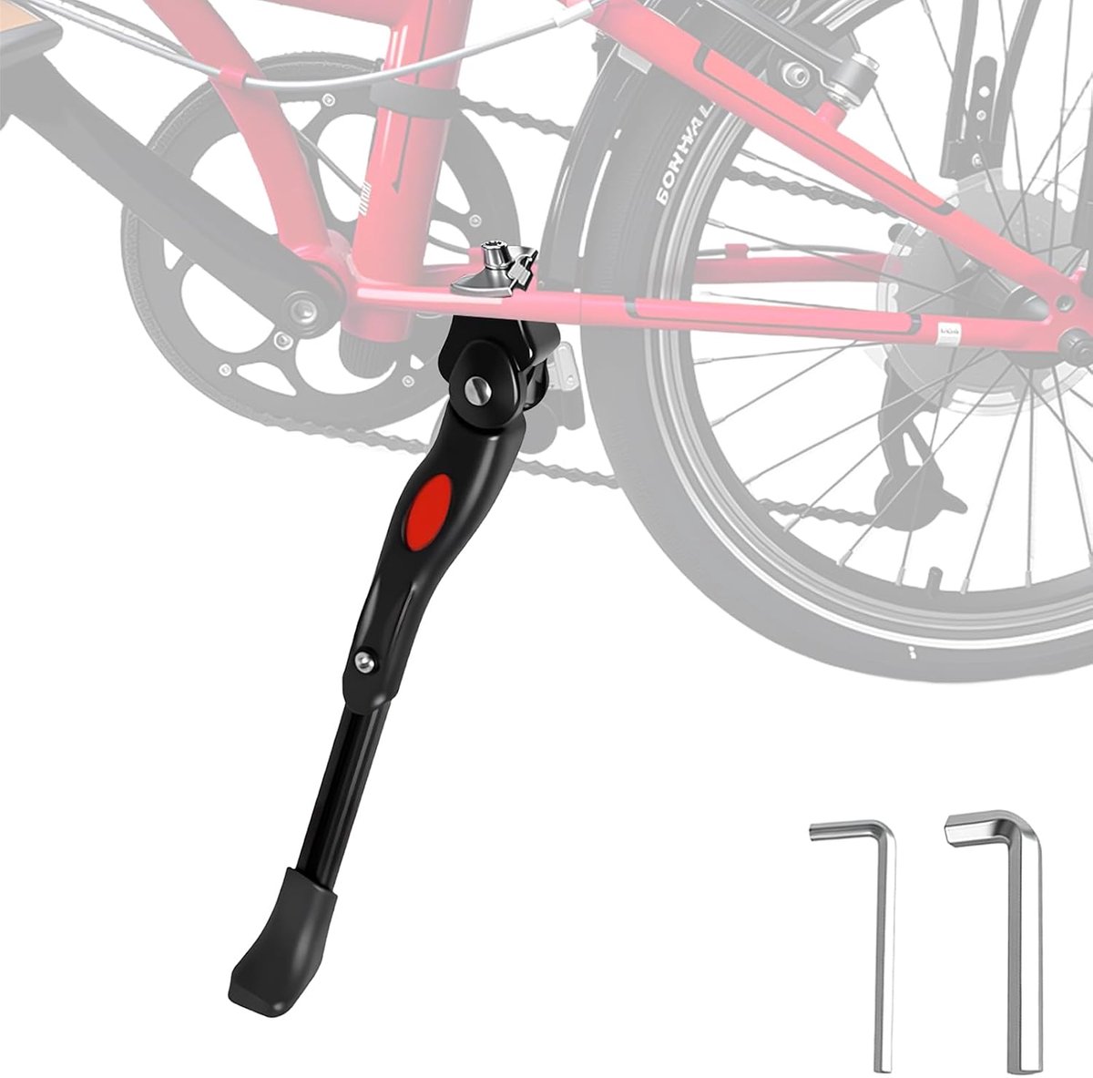 Fietsstandaard, in hoogte verstelbaar aluminium voor 24-26 inch, fietsstandaard mountainbike met inbussleutel voor racefiets, sportfiets