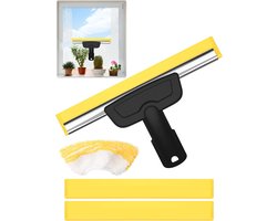 Raamsproeier voor Kärcher stoomreiniger met microvezel doekset, raamafzetstuk, accessoires voor Kärcher SC1/SC2/SC3/SC4/SC5/CTK10/20 EasyFix Deluxe, reiniging van glas, ramen en spiegels