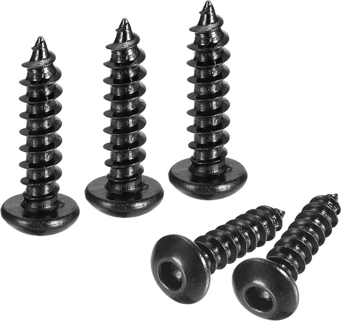 Zelftappende schroeven met binnenzeskant, M4 x 16 mm, schroeven en moeren van koolstofstaal, 50 stuks