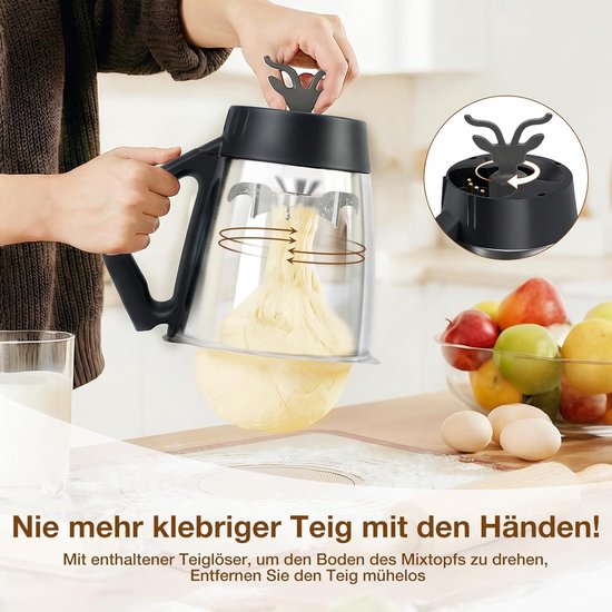 Deegmes voor Thermomix TM6, TM5, TM7, roestvrij stalen deegmes voor Thermomix tm6 accessoires, efficiënt kneden, geen deeg plakt, gemakkelijk te reinigen deegmengmes, reserveaccessoires, met — afbeelding 3