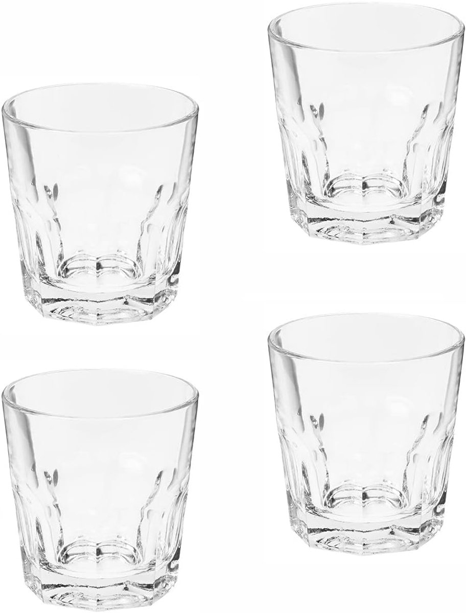 Drankglazen set 4-delig 250 ml - helder glas - stapelbaar - ideaal voor dagelijks gebruik - SnelShoppen