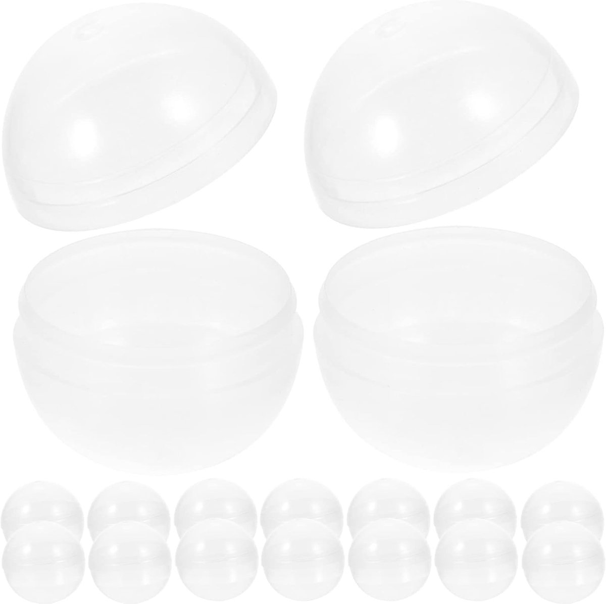 100 stuks transparante ballen om te vullen, acrylballen, rond speelgoed, capsules, plastic ballen, knutselballen, geschenkdoos, snoepdoosjes voor verjaardag, bruiloft, feest