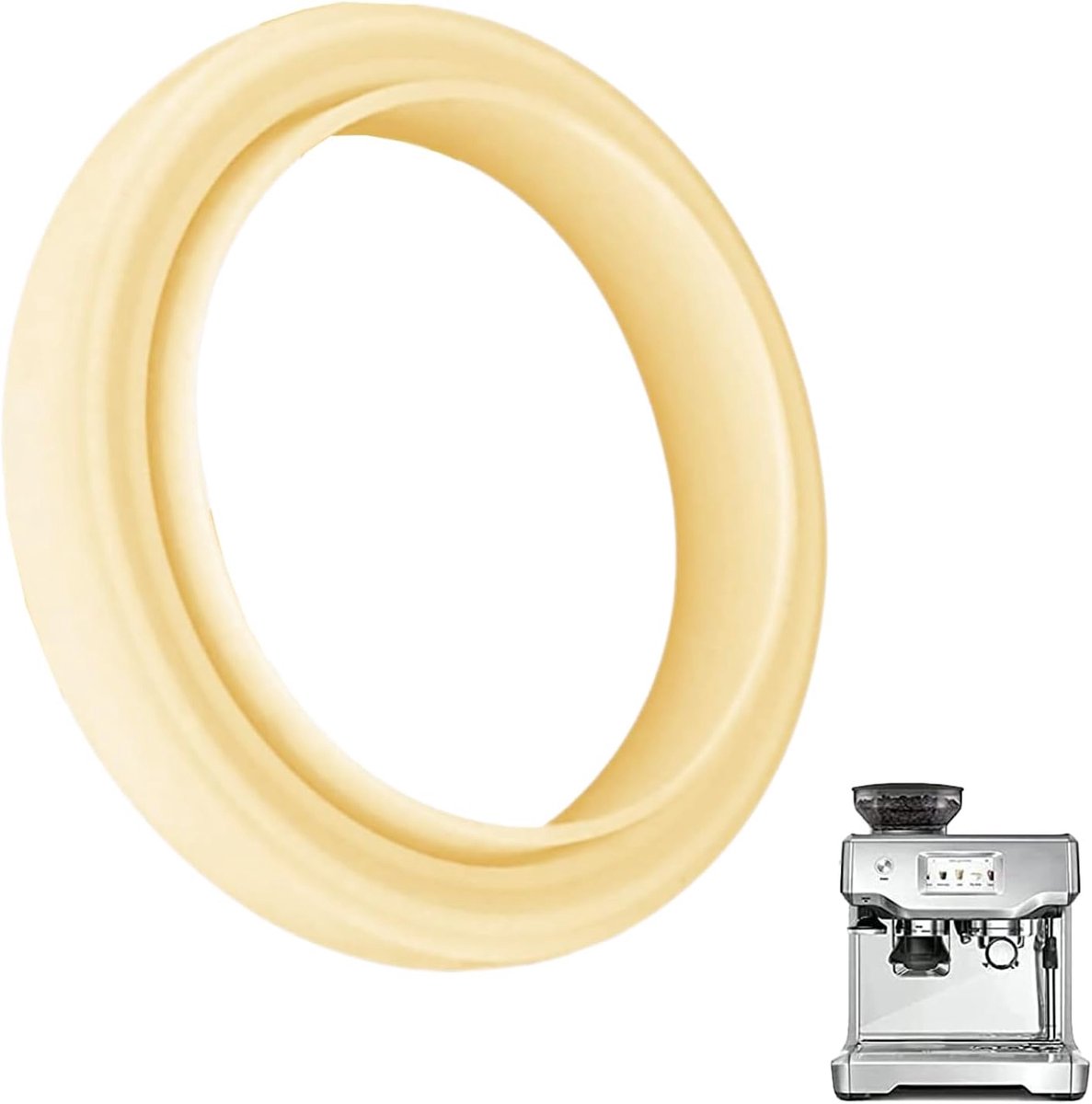 1 stuk afdichtingsringen compatibel met Sage Barista Express, Barista Pro, siliconen O-ring afdichting voor BES875UK, SES875BKS, SES875, espressomachines, Ø65mm (buiten), Ø5mm (binnen