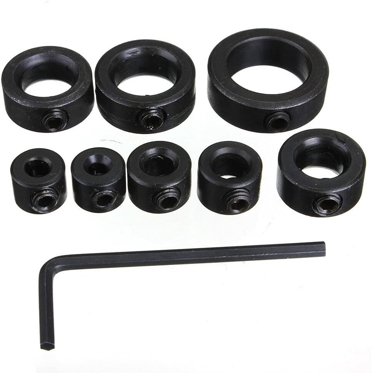 8 stks 3-16 MM Boorschacht Diepte Stop Kragen Ring Set Hout Boren