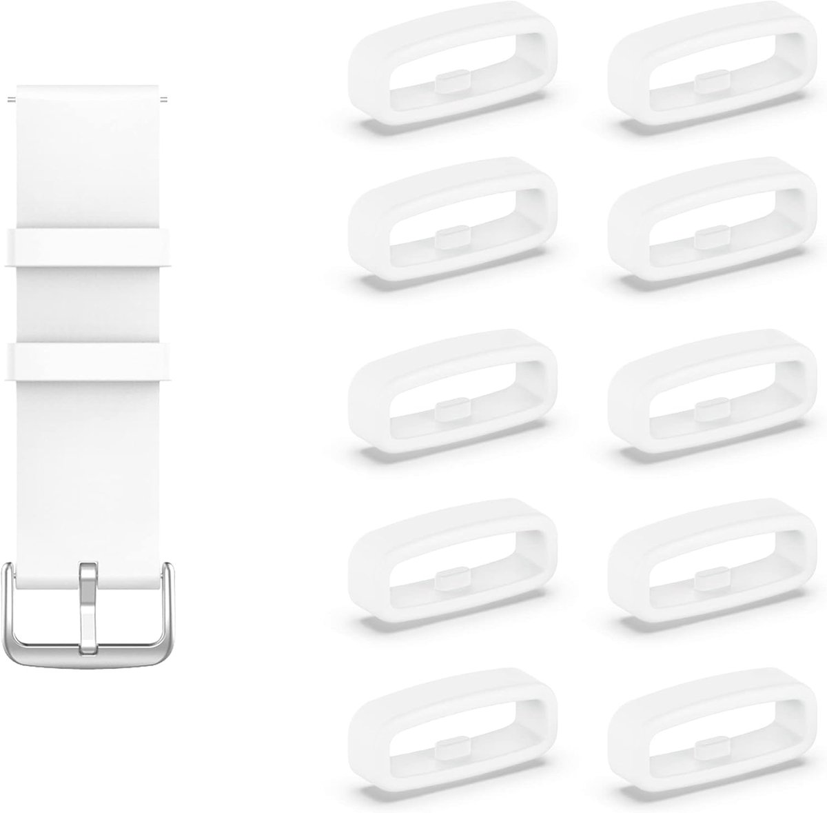 Siliconen Polsband Lussen 10 Stuks - Vervangband Lussen - Sluiting Lussen - Ideaal voor Horloges - SnelShoppen