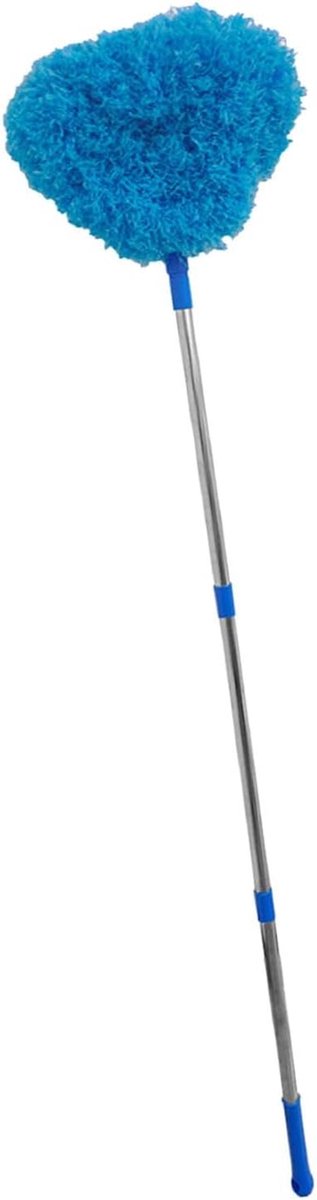 Plafondventilatorreiniger - Stofdoek Verlengstuk - Stof Verwijderen - Flexibele Borstelkop - 33-125 cm - Blauw