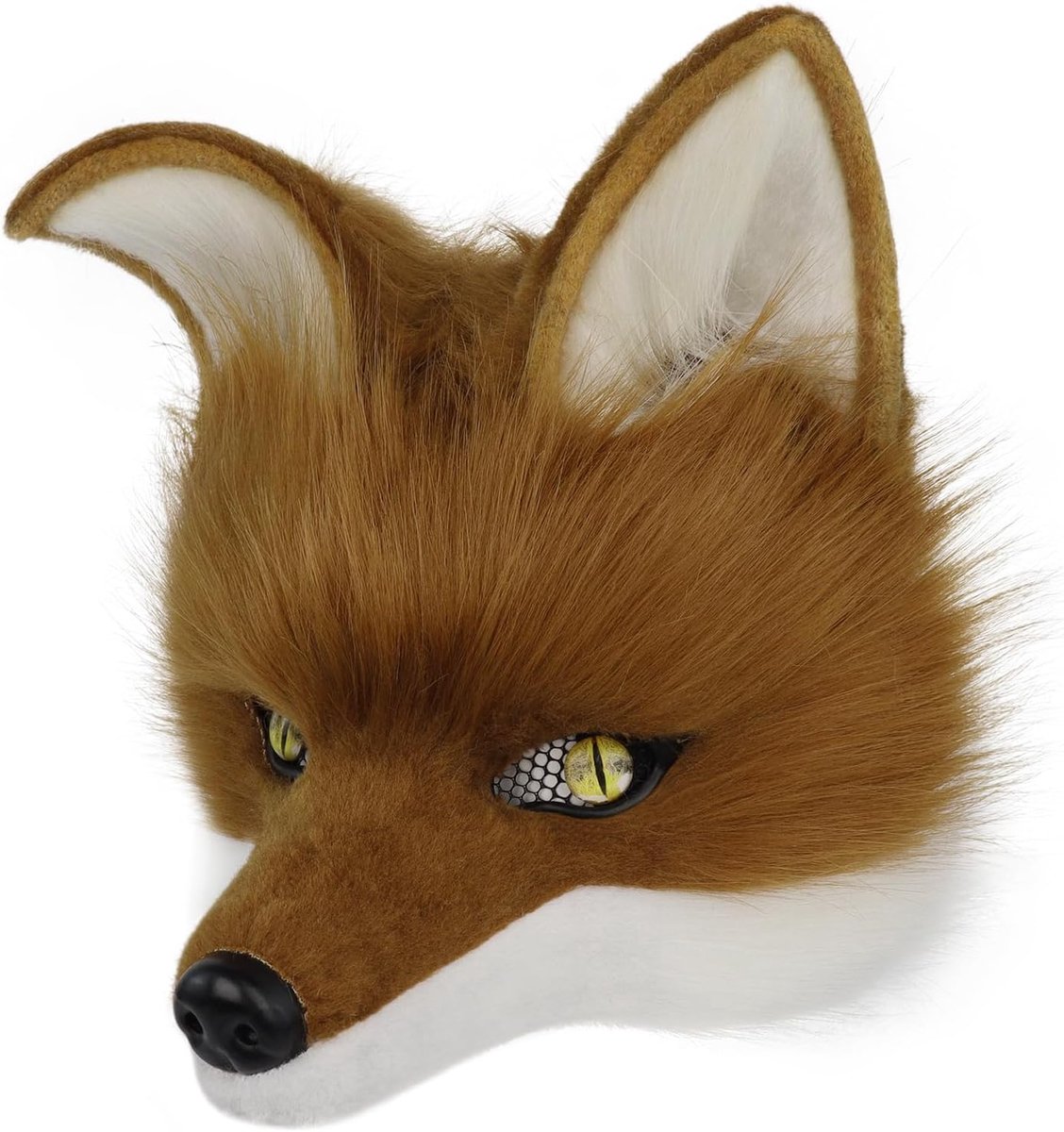 Wolf Mask Half Face - Dierenmasker - Weerwolf Design - Perfect voor Halloween - SnelShoppen
