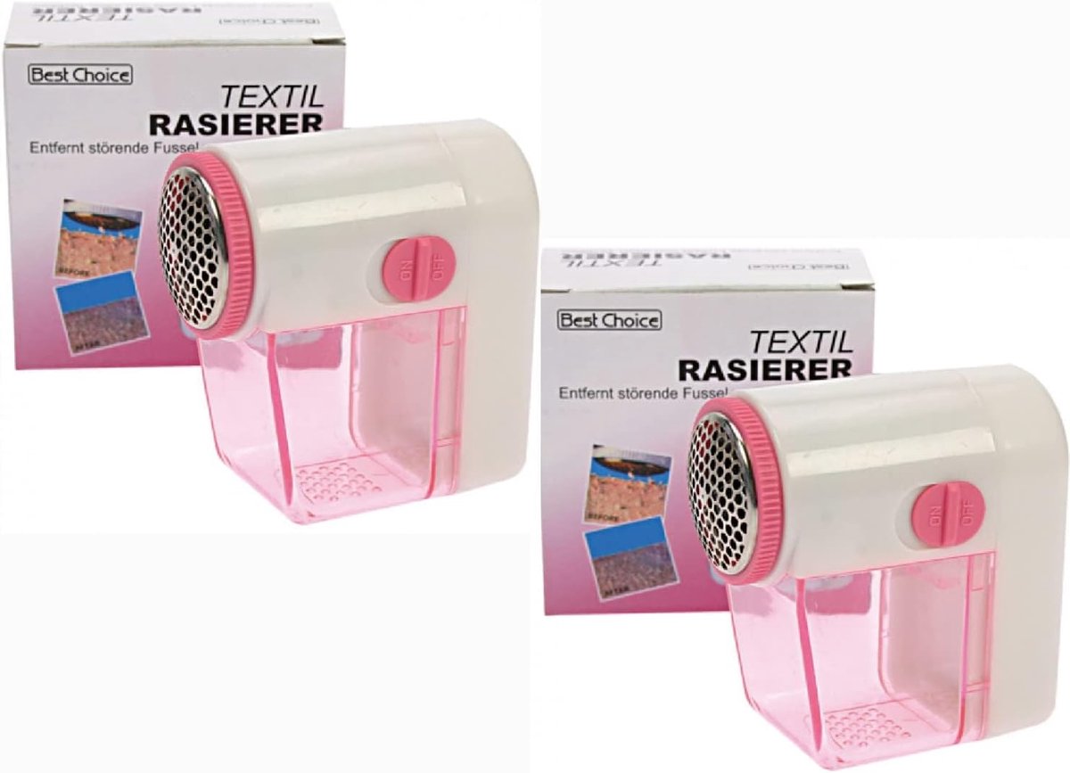 Textielshaver - Batterijgevoed - Inclusief beschermkap - Verwijdert pluizen snel - ShopVlot