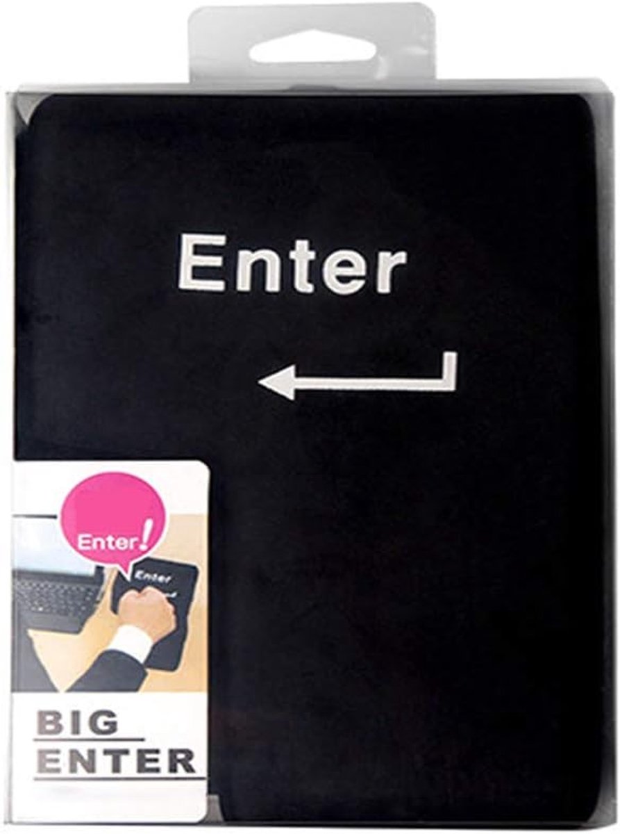 Toets, Big Enter Enter Kussen Office Schuim Dutje Kussen Anti-stress Enter Toets om op te slaan voor kantoor, thuis en zakenreis
