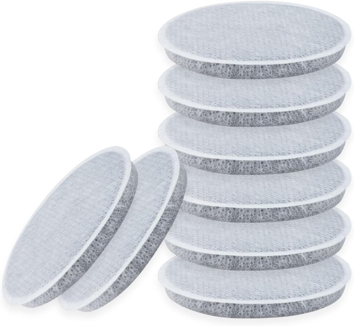 Waterfilter, compatibel met Brita Fill and Go waterfilter, flessen, karafes, vermindert chloor, deeltjes en andere verontreinigingen, 8 stuks