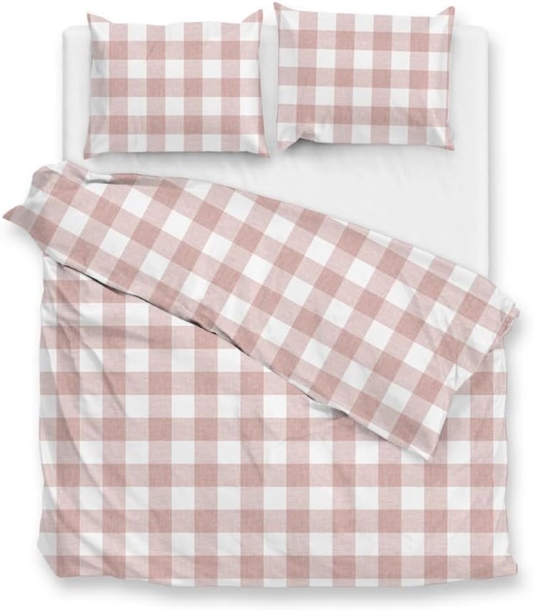 Dekbedovertrek 200x200/220cm - katoen - shell nude - heerlijk comfortabel - SnelShoppen