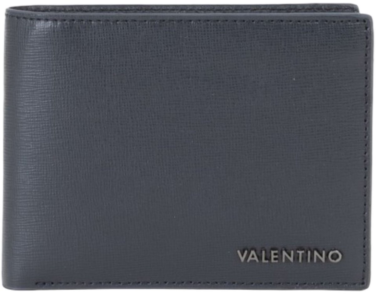 VALENTINO Leren portemonnee Karo Wallet Navy donkerblauw