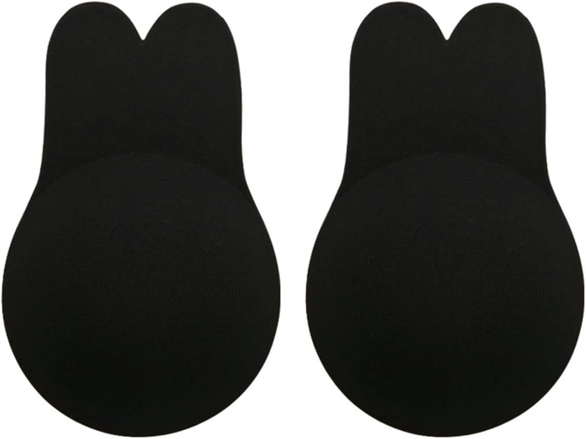 Beha, Konijnenoren Lift Siliconen Borststeun, Herbruikbare Strapless en Rugloze Push Up BH, Onzichtbare Tepelbedekkers voor Dames