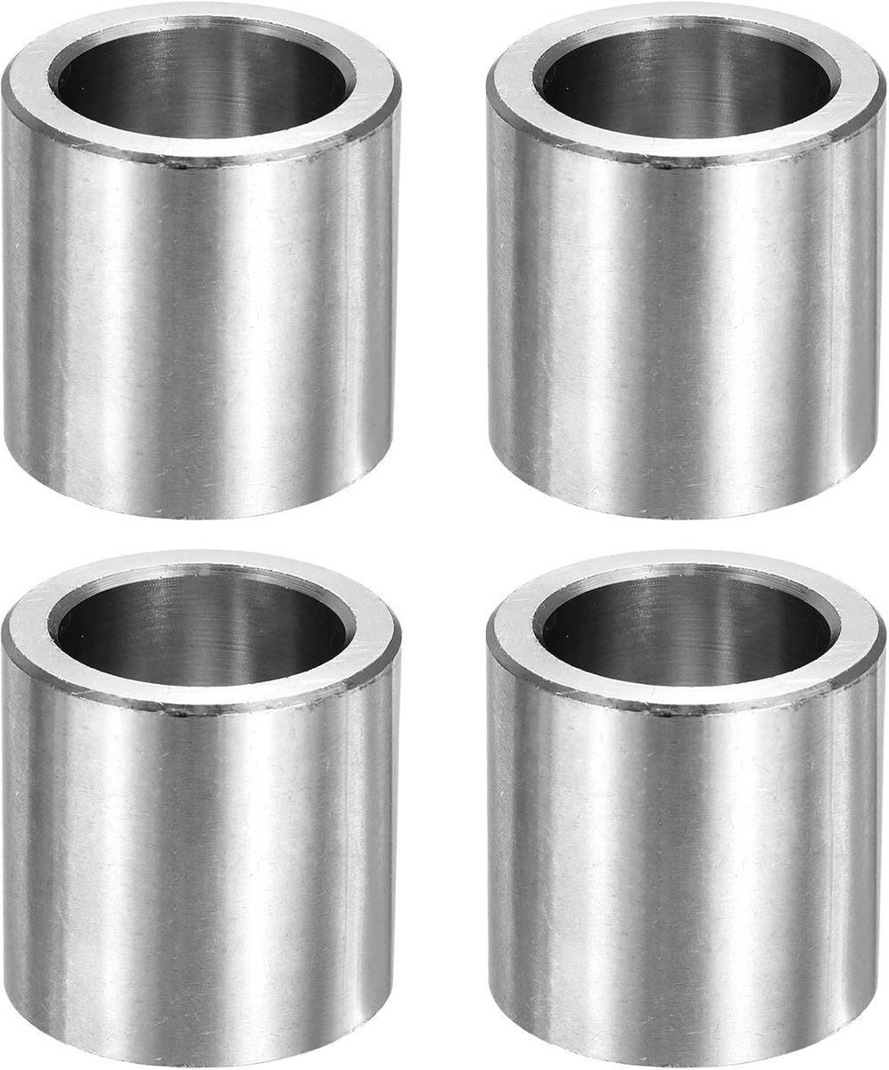 4 stuks M20 ronde afstandhouders kit, 25/32 inch geïsoleerde afstandhouders van roestvrij staal 20 mm IDx28 mm OD x 28 mm L afstandhouders rond zonder schroefdraad bus voor schroeven bouten