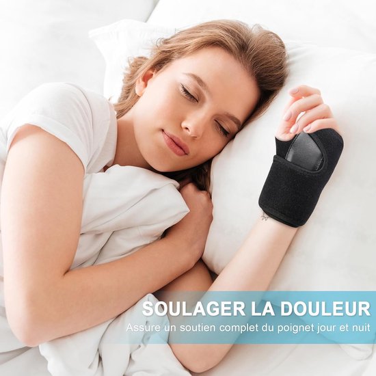 Pols, compressie, verstelbaar, orthese voor artritis, breuken, tendinitis, sport (linkerhand) — afbeelding 3