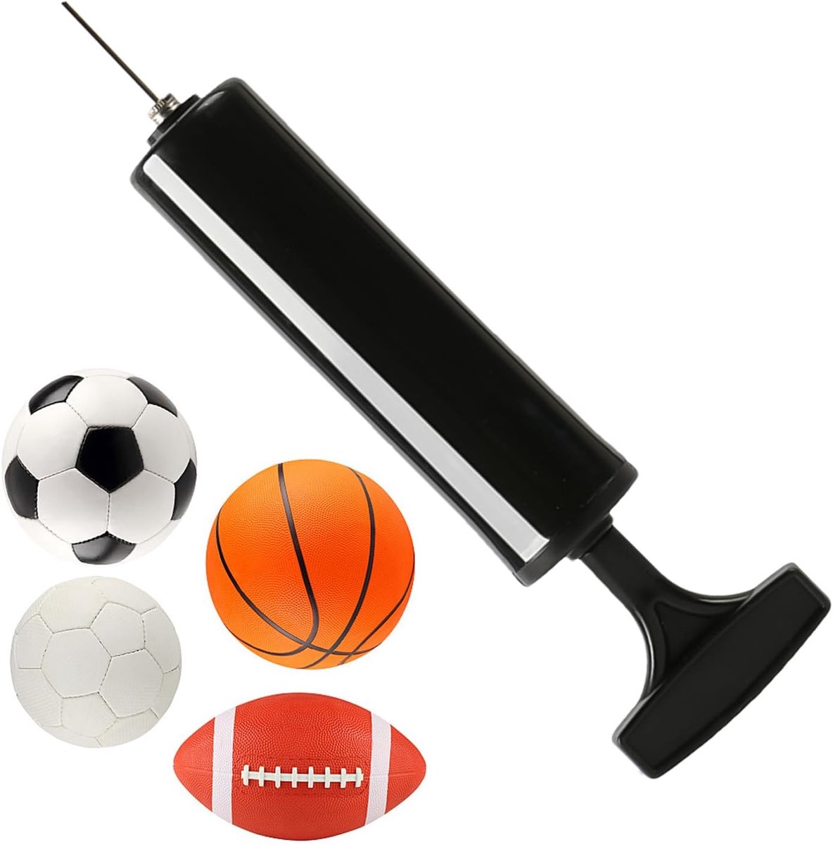 Ballenpomp voor sportballen,Balpomp voor sportballen Draagbare | met Voetbalpomp Sport Voetbal Volleybal Fietsen