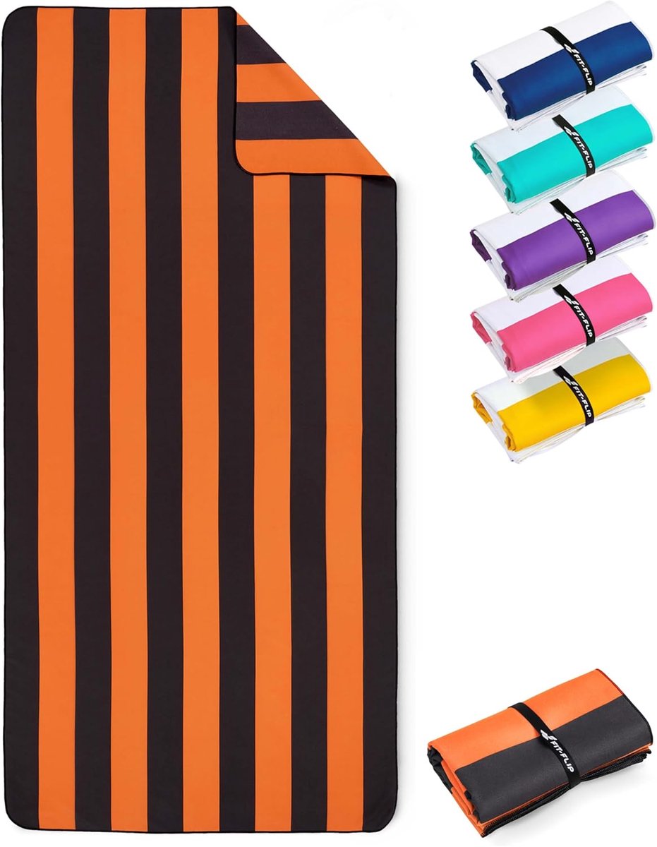 Stranddeken XXL – Microvezel strandhanddoek groot, licht en sneldrogend – 100% gerecyclede microvezel handdoek – 200cmx90 cm of 160cmx90cm