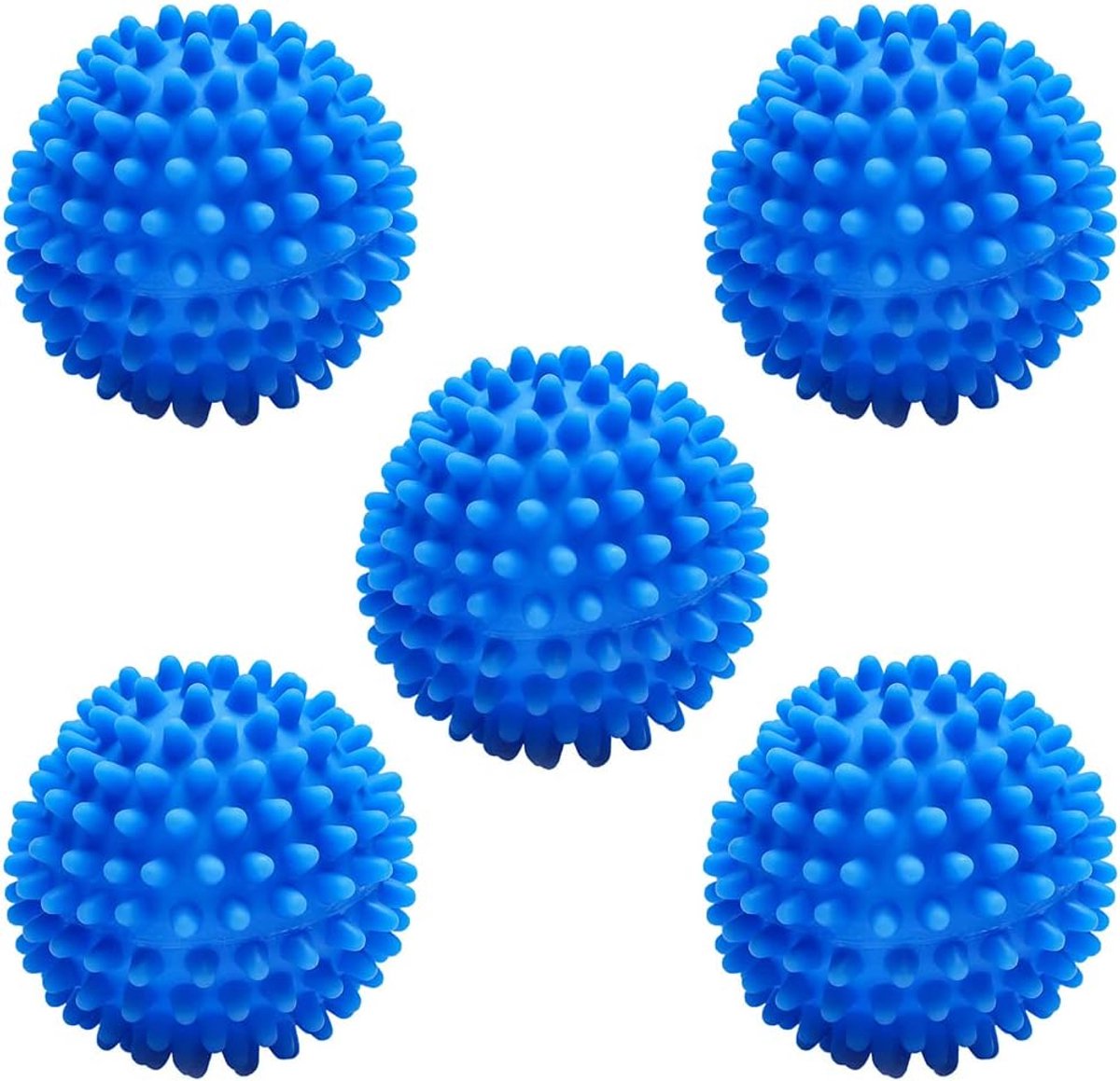 Set van 5 herbruikbare wasballen voor wasmachine om het drogen te versnellen en kreukels van kleding te verminderen