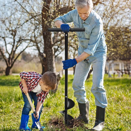 Grondboor Handmatige tuinboor Graven Boor Plantboor Bodemcultivator Boor 15 x 85 cm — afbeelding 2