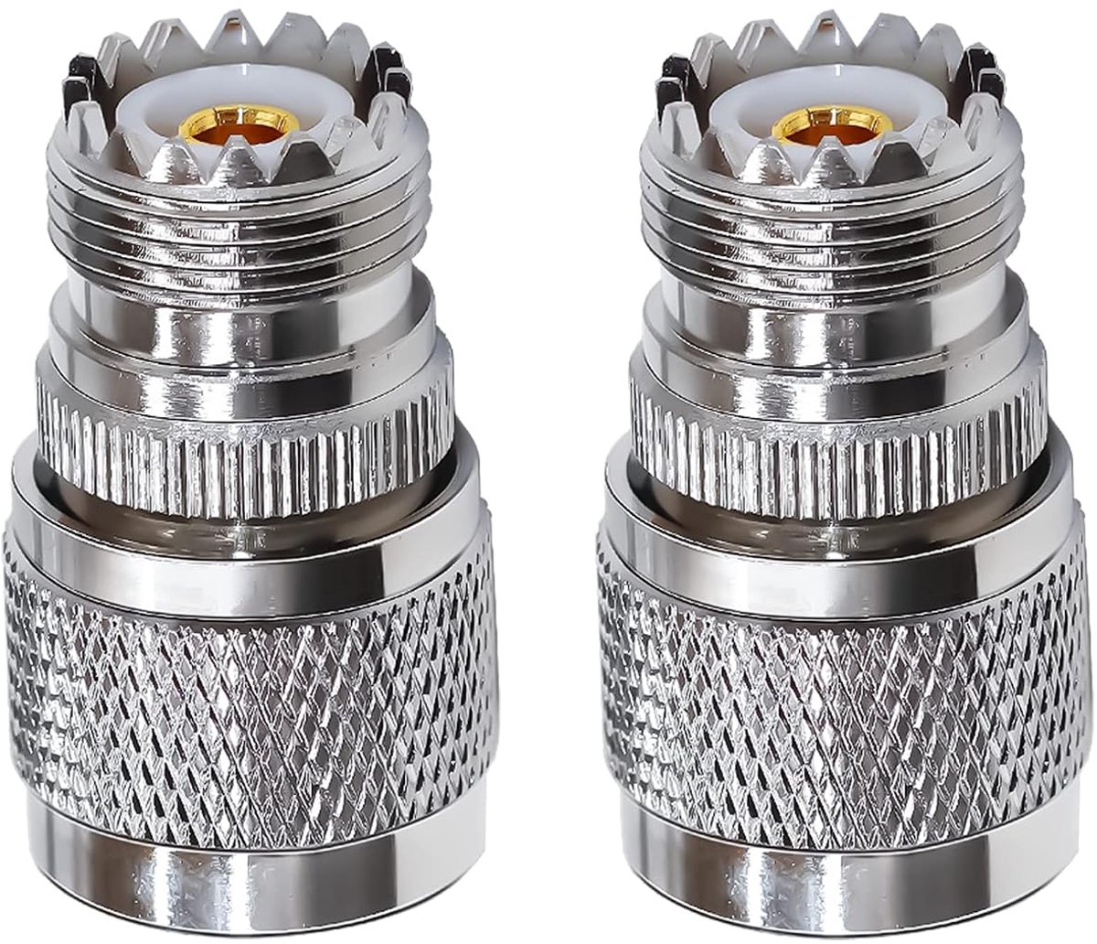 Female naar N Male Connector N-Type Male Plug naar PL259 UHF Female Jack RF Coaxiale Adapter voor Wifi Antenne Verlengkabel 2 stuks
