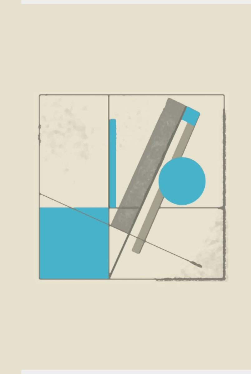 Abstract Art Wide Ruled Notepad in Grey and Teal Blue, 200 Pages, Hardcover, 6 x 9": Blue Geometric Abstract Modernist Thick Hardcover Notepad, 6 x 9 inches.