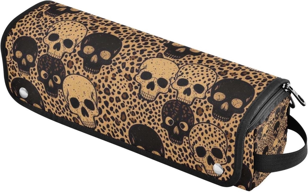 Haarstyling Opbergtas - Reistas Krultang Stijltang - Reizen en Thuisgebruik - Hittebestendige Mat Magnetisch - 37 cm - Luipaardprint