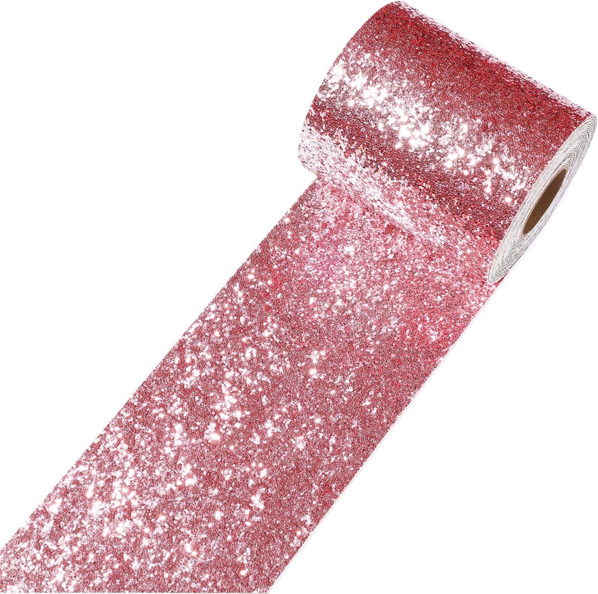 Behang glitter karmozijnrood glinsterende decoratieve folie voor wanden, kasten, projecten, interieurvormgeving