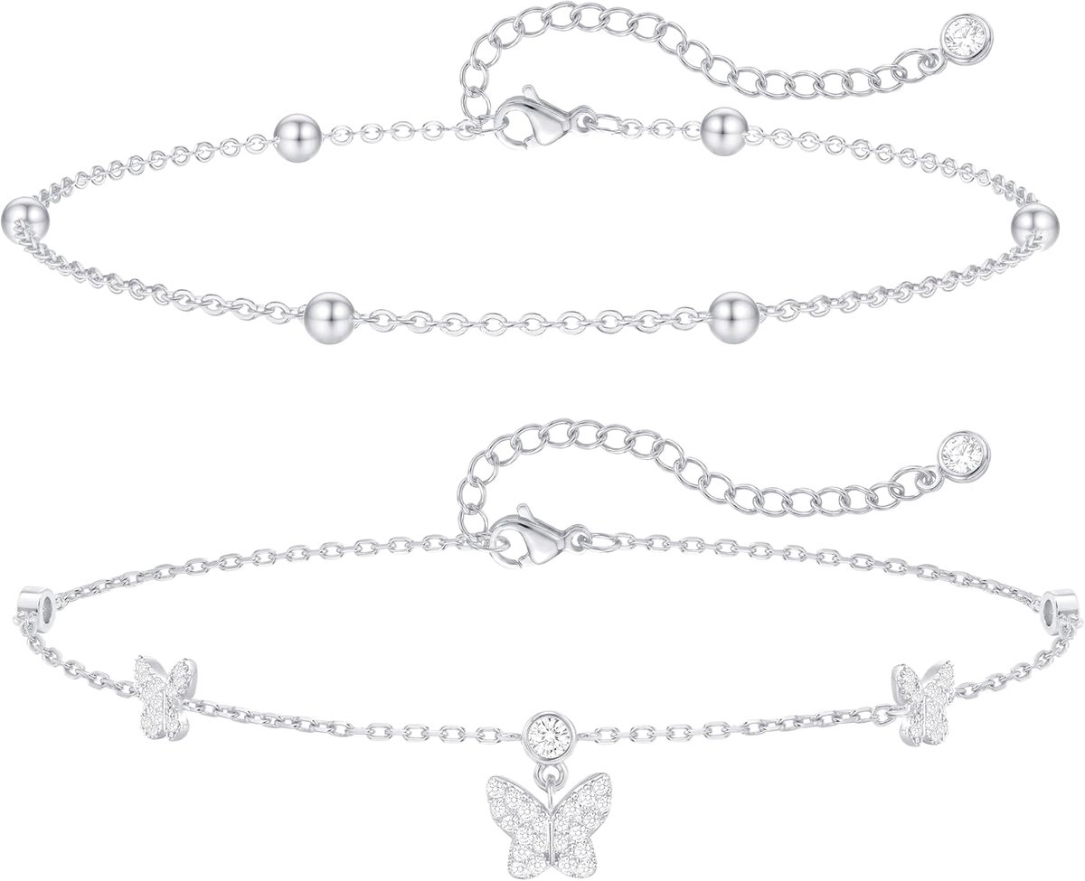 Enkelbandjes voor vrouwen - Waterdicht - 18K goud plated - Trendy hartjes design - Perfect voor de zomer - SnelShoppen