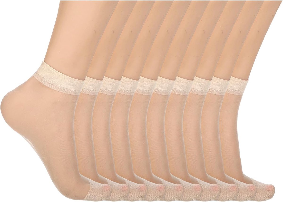 Nylon Kousen voor Vrouwen - Transparant en Zijdeachtig - Verstevigde Hak en Anti-Slip Ontwerp - SnelShoppen