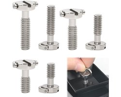 Camera schroeven 1/4 inch - RVS D-ring schroeven - 3 maten voor camera statieven - SnelShoppen