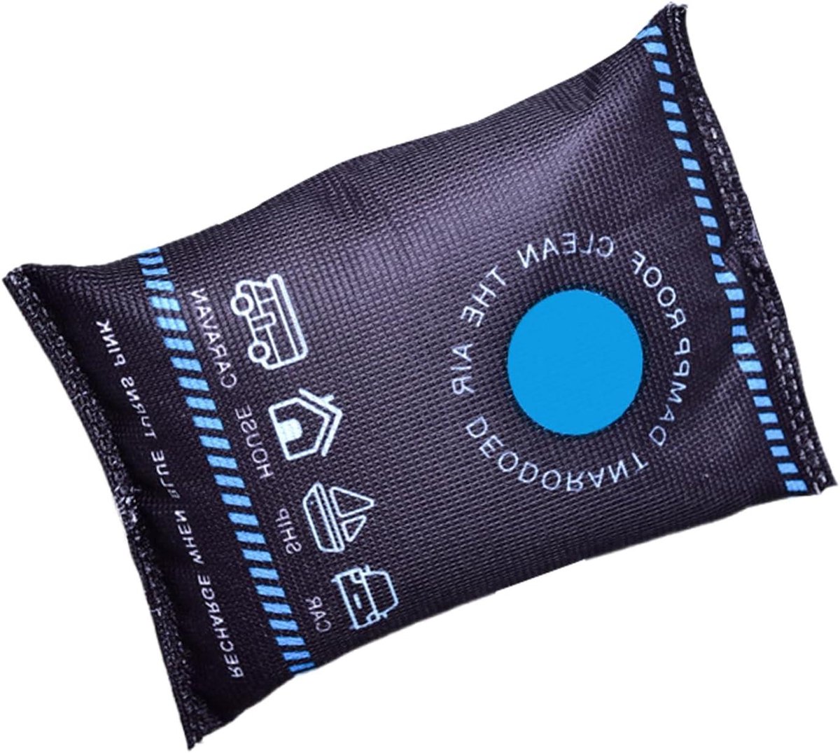 Luchtontvochtiger Zakken - Vochtabsorbeerder Auto - Mistvrije Voorruit - Actieve Koollaag - 100g Blauw - Blauw