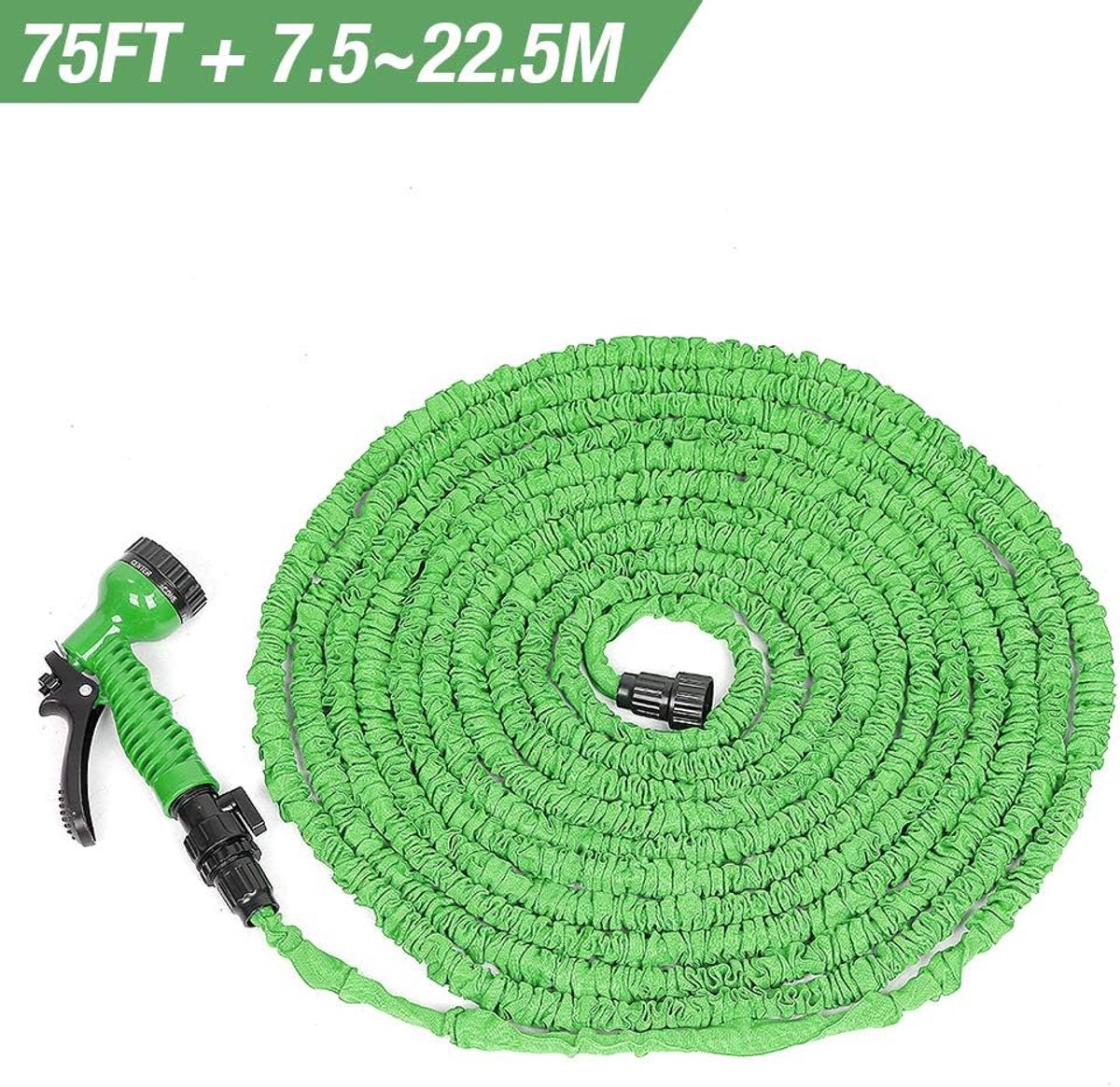 Uittrekbare Tuinslang - Flexibele Slang - Tuin Besproeien - 3x Uittrekbaar - 53 Meter - Groen – foto 5