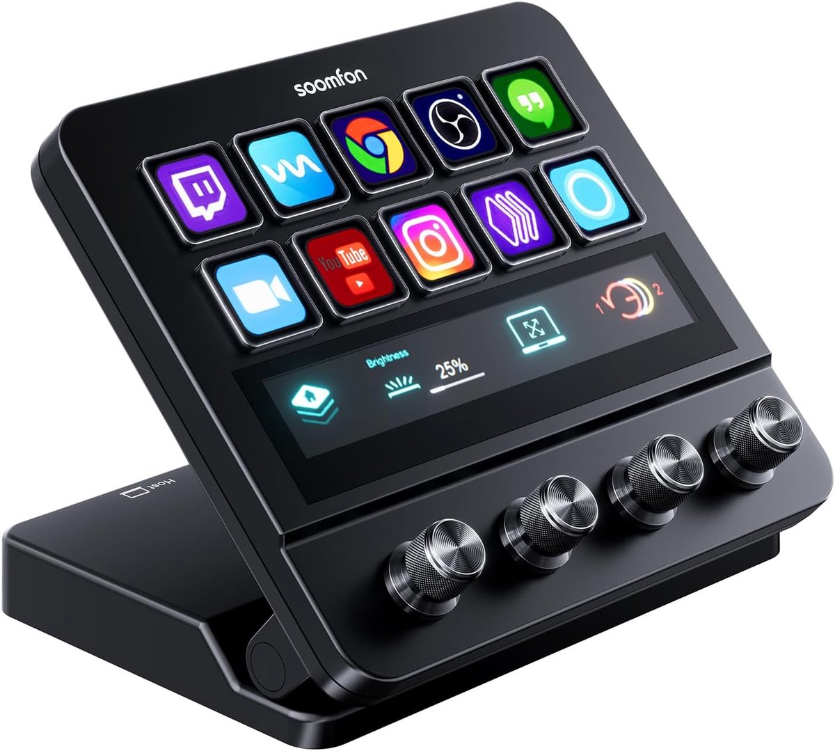 Stream Controller met 10 macro toetsen - aanraakscherm - voor streamers en gamers - SnelShoppen