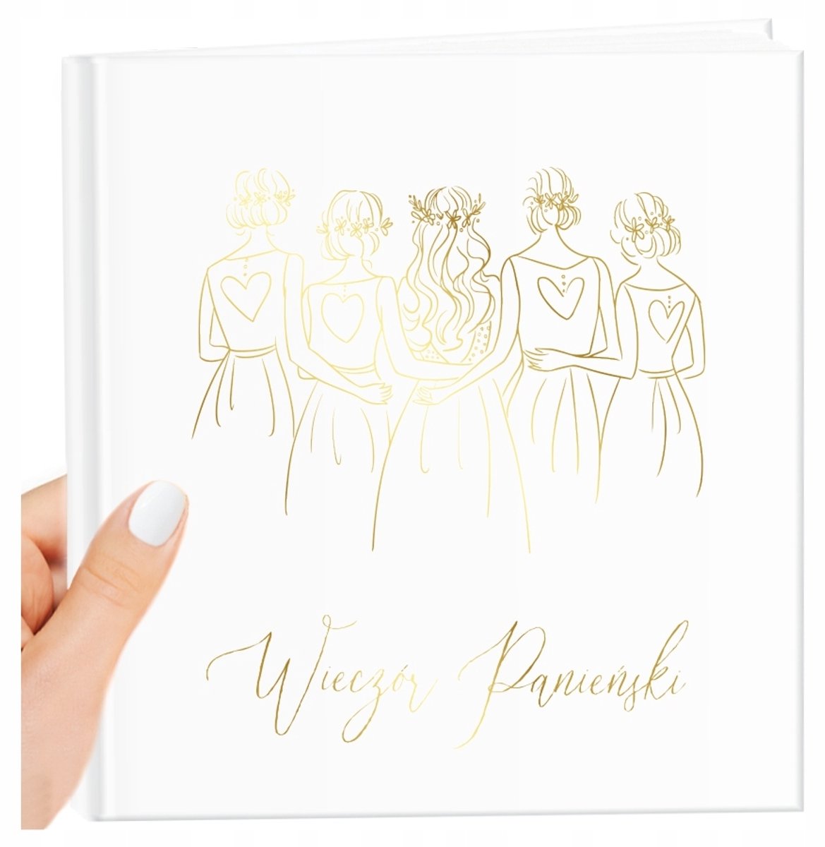 Gastenboek Vrijgezellenfeest - Goudkleurige Spiegeltekst - Instax Album