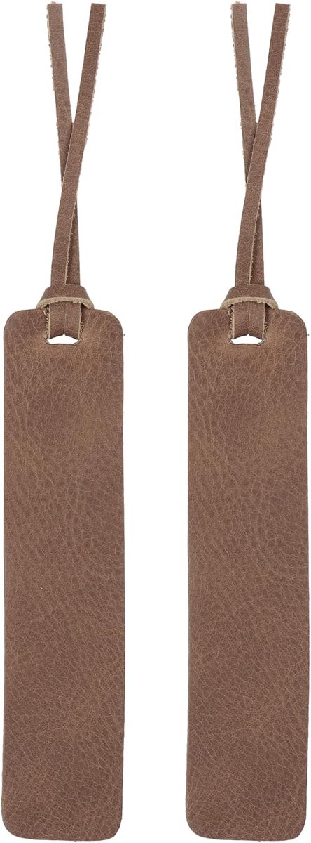 Echt lederen handgemaakte bladwijzer (set van 2)