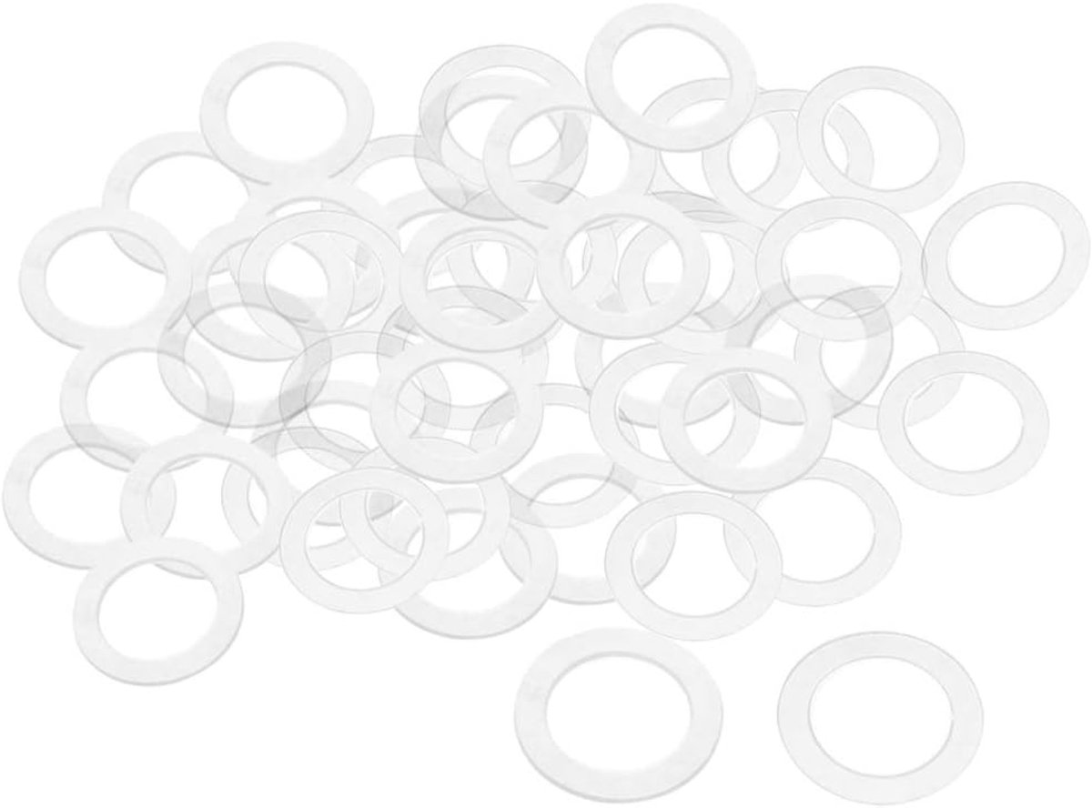 Platte ringen M3 bouten 8 mm OD 1 mm dik helder M20x30mmx1mm