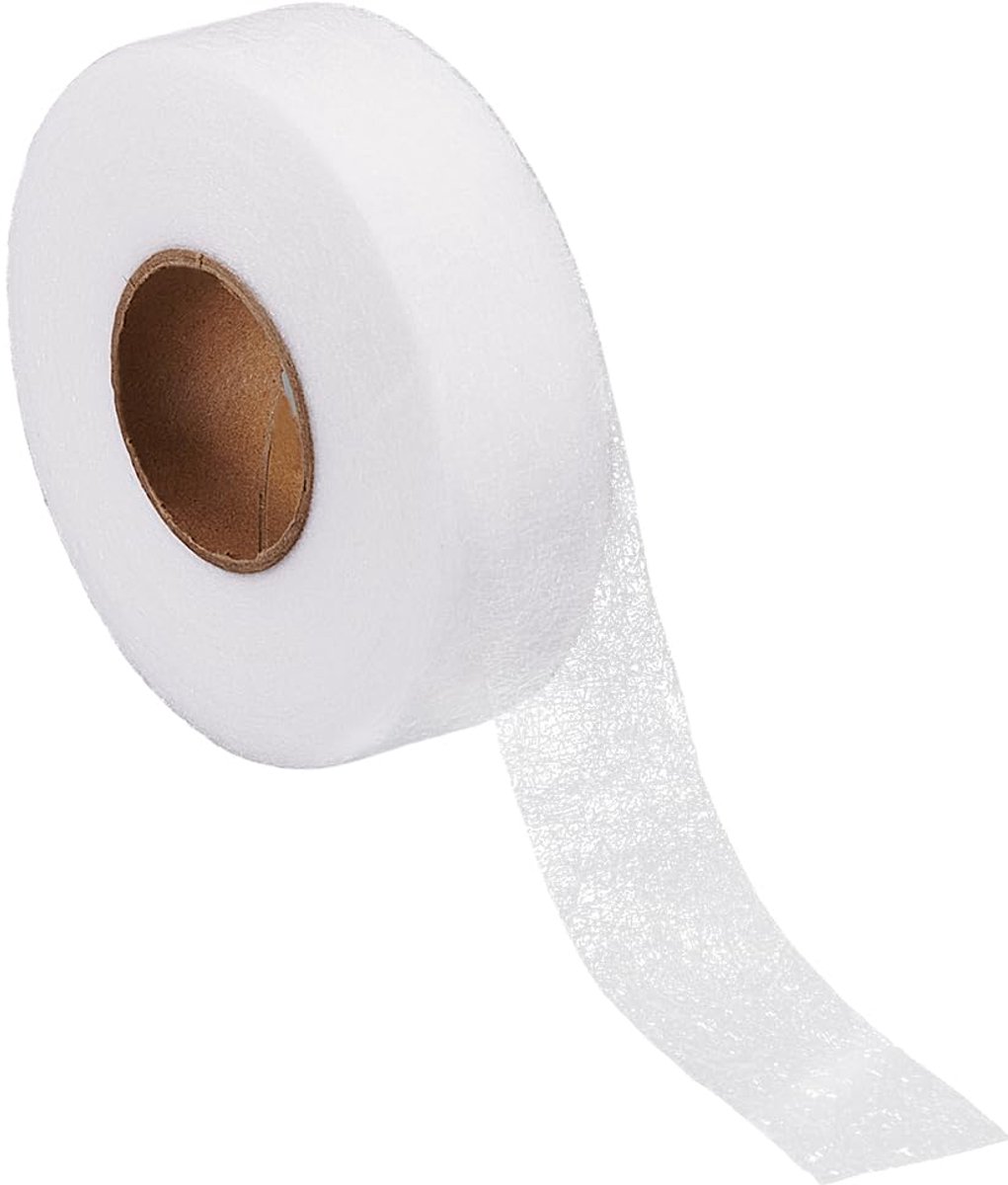 54,68 yards 0,98 inch Smeltbare wattenband om op te strijken, zoomband, zelfklevende naadband, doorzichtige smeltband voor quilten, watteren en naaien, doe-het-zelf kleding, kunstnaaien