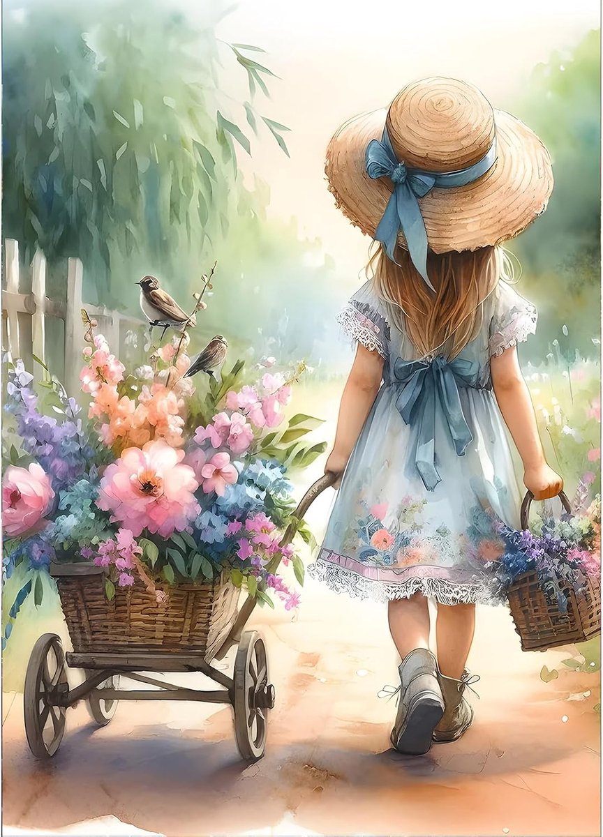 5D DIY Diamond Painting Kits, Full Drill Flowers Diamond Art Painting Kits voor volwassenen, doe-het-zelf 5D Painting op nummers, diamond art kits voor thuis, modedecoratie, 30 x 40 cm