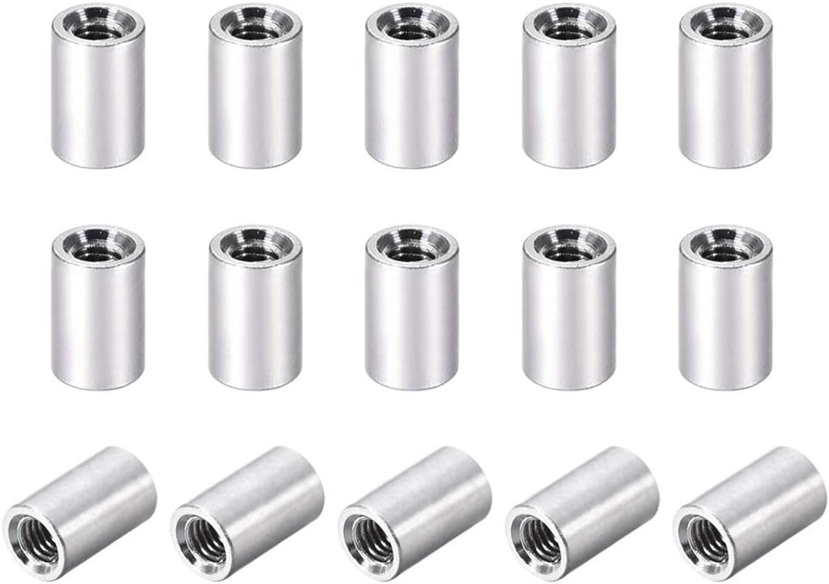 Sourcing map 15 stuks ronde zuilen afstandhouders bus aluminium voor drone DIY M3x8mm