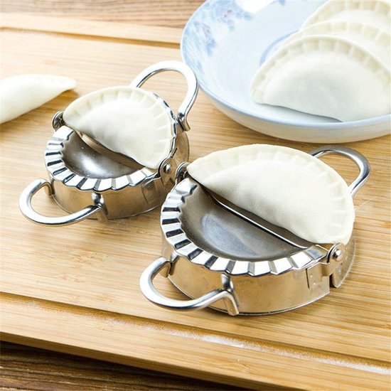 uitsteekvormen van hoogwaardig roestvrij staal, set van 3 knoedelfabrikanten, pierogie, raviolivormen, tortellini-vorm, ravioli-stempel, raviolisnijder, gebakgereedschap, dumplingmaker — afbeelding 3